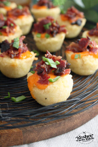 Potato Kugel Muffins with Candied Beef “Bacon” Bits